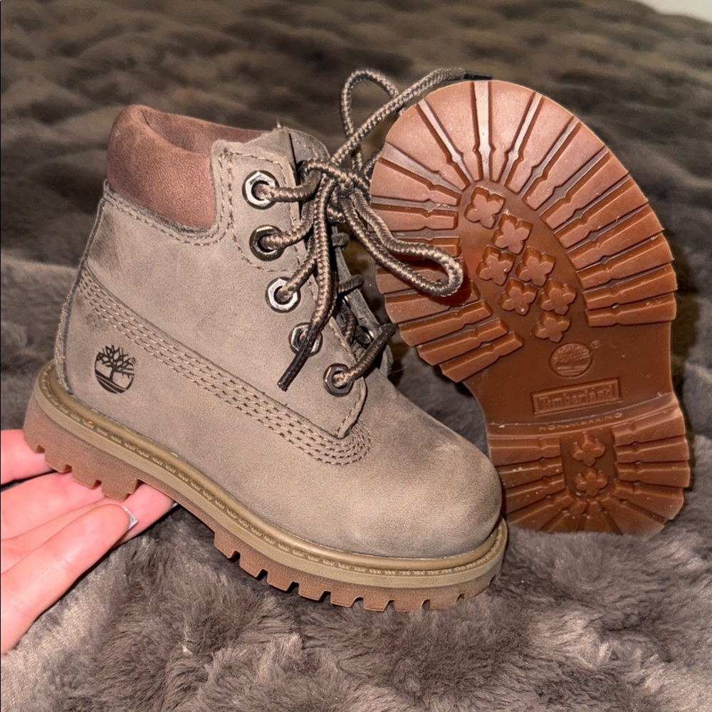 Timberland Kids Brown Lace-Up Boots
